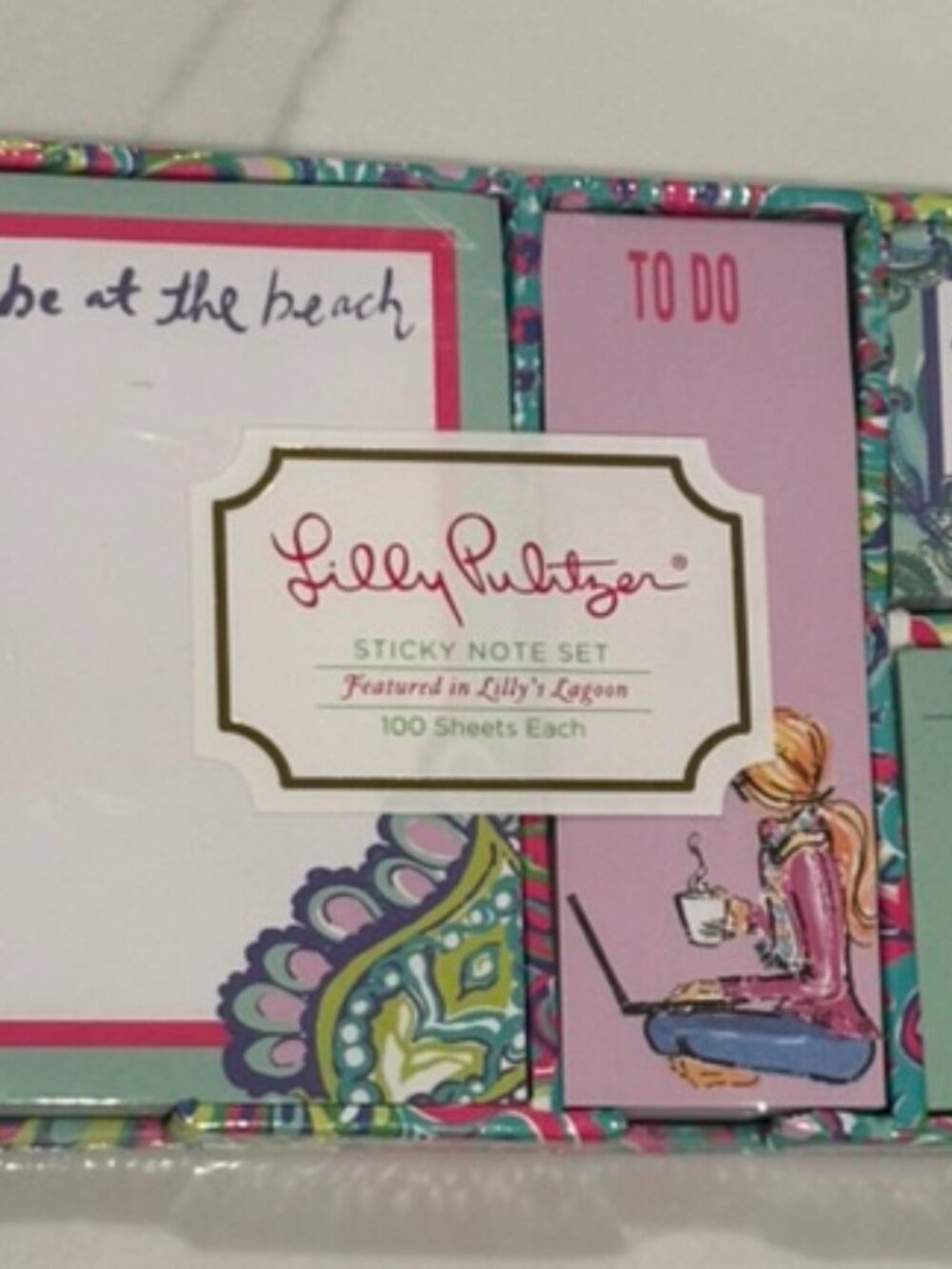 Lilly Pulitzer Sticky Note Set - Picture 2 of 3